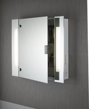Searchlight Electric Bathroom Illuminated Mirror Cabinet & Shaver Socket, IP44 6560