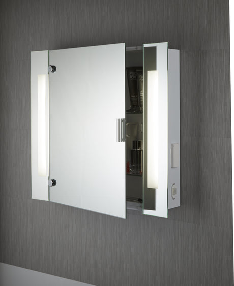 Searchlight Electric Bathroom Illuminated Mirror Cabinet & Shaver Socket, IP44 6560