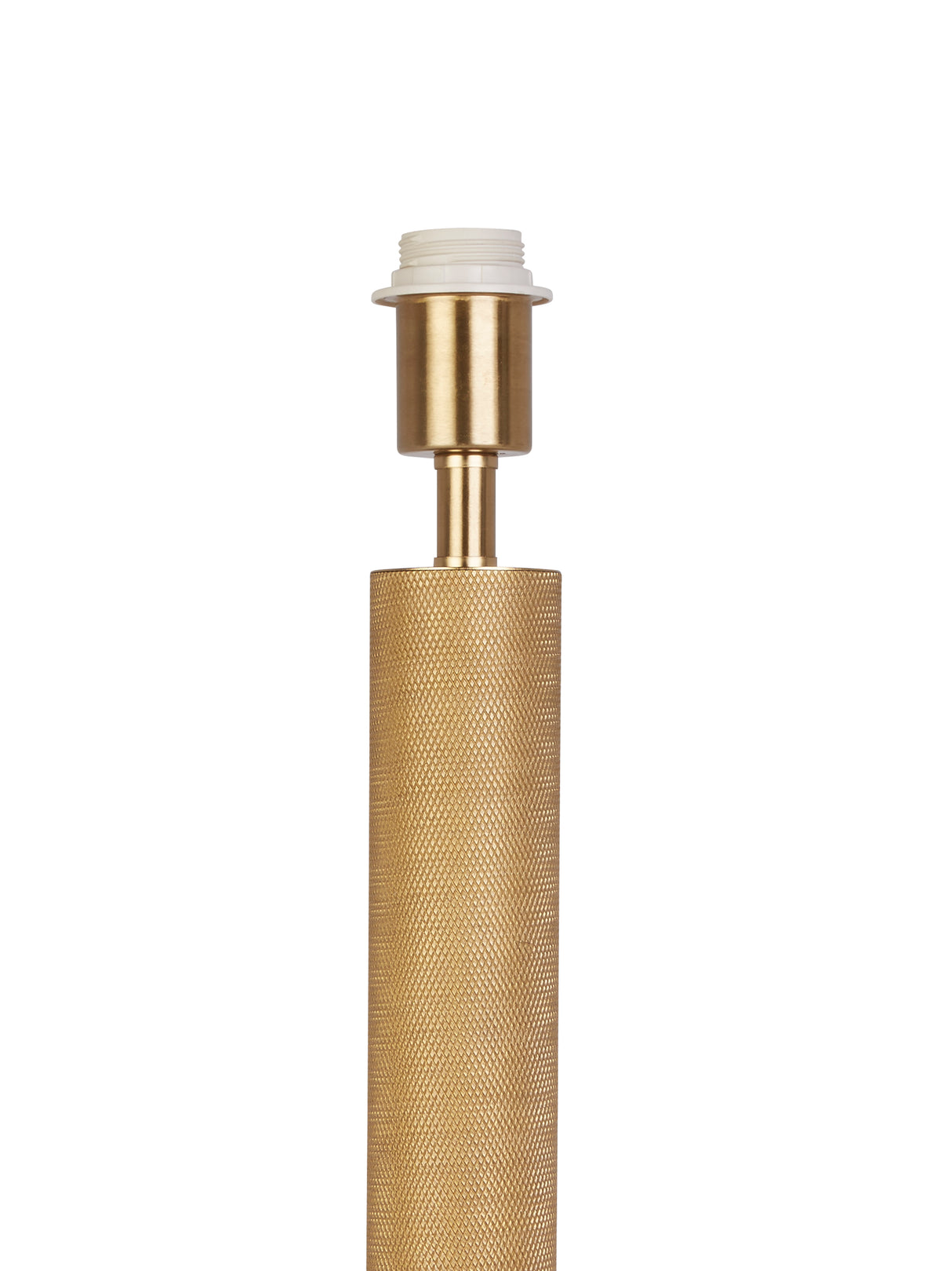 Searchlight Electric Base Only - London Table Lamp - Knurled Gold Metal 65721PB