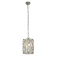 Bijou Pendant - Chrome Metal & Crystal Glass