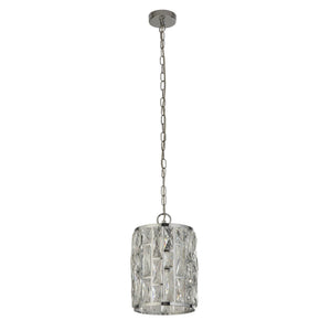 Searchlight Electric Bijou Pendant - Chrome Metal & Crystal Glass 6581-1CC