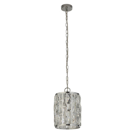 Searchlight Electric Bijou Pendant - Chrome Metal & Crystal Glass 6581-1CC