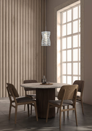 Searchlight Electric Modena LED Pendant, Chrome and Clear Crystal 65811CC