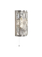 Bijou  2Lt Wall Light  - Chrome Metal & Crystal Glass