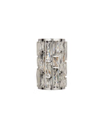 Searchlight Electric Bijou  2Lt Wall Light  - Chrome Metal & Crystal Glass 6582-2CC