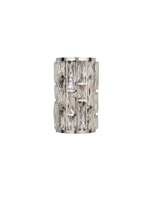 Searchlight Electric Bijou  2Lt Wall Light  - Chrome Metal & Crystal Glass 6582-2CC