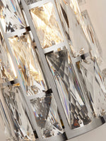 Searchlight Electric Bijou  2Lt Wall Light  - Chrome Metal & Crystal Glass 6582-2CC