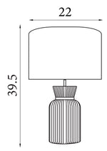 Searchlight Electric Tia Table Lamp Emerald 66033EM