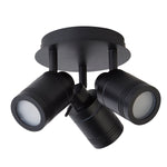 Searchlight Electric Samson 3Lt Round Spotlight - Black Metal 6603BK