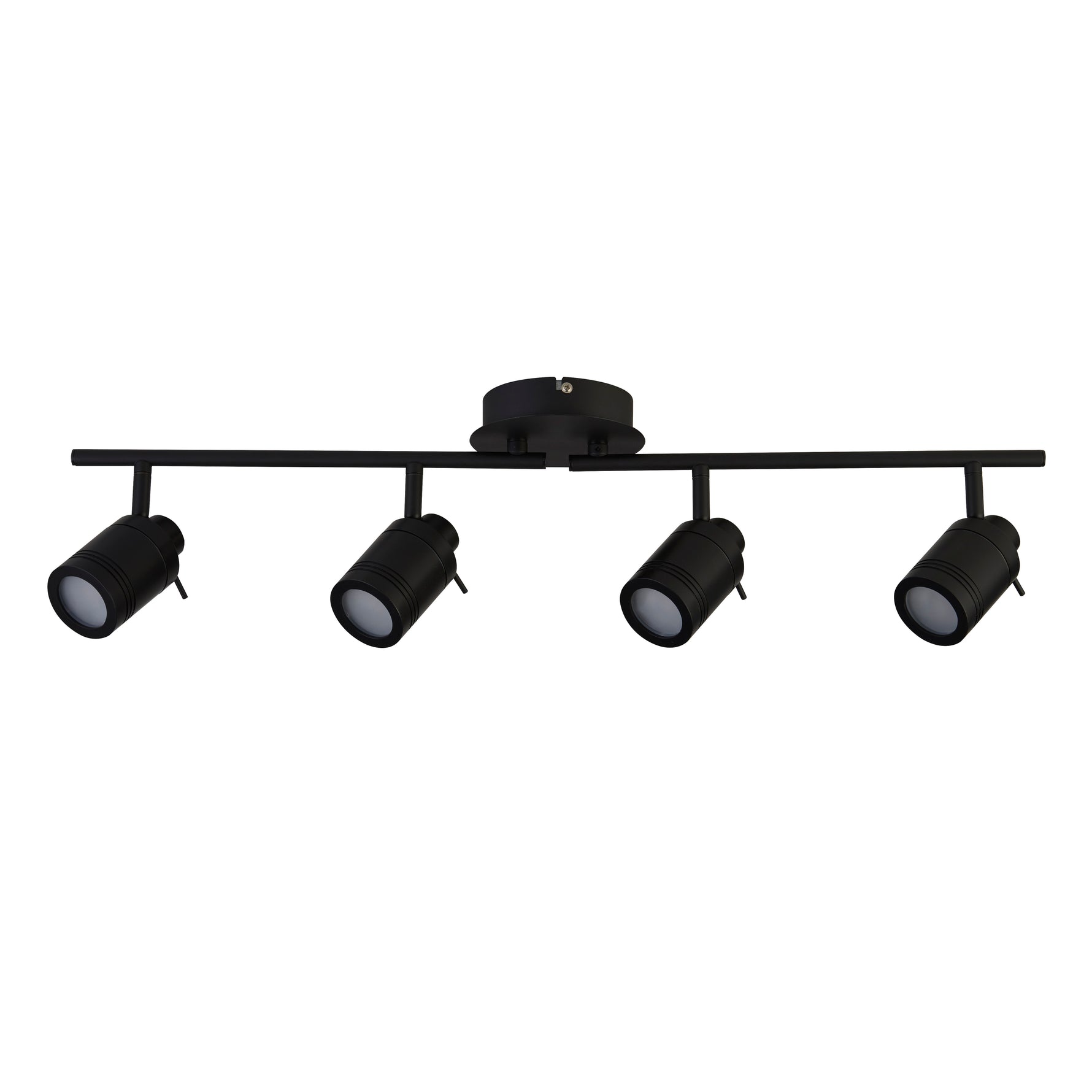 Searchlight Electric Samson 4Lt Split Bar Spotlight - Black Metal 6604BK