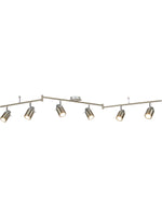 Samson 6Lt Split Bar Spotlight - Satin Silver Metal