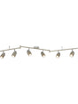 Samson 6Lt Split Bar Spotlight - Satin Silver Metal