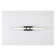 Parma LED Wall Light, Matt Black Metal & Clear Glass