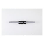 Searchlight Electric Parma LED Wall Light, Matt Black Metal & Clear Glass 66412BK