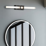 Searchlight Electric Parma LED Wall Light, Matt Black Metal & Clear Glass 66412BK