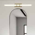 Searchlight Electric Parma LED Wall Light, Satin Brass Metal & Clear Glass 66412SB