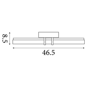 Searchlight Electric Parma LED Wall Light, Satin Brass Metal & Clear Glass 66412SB