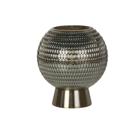 Mila Table Lamp - Brass Metal & Green Glass