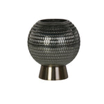 Searchlight Electric Mila Table Lamp - Brass Metal & Green Glass 67008PB