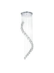 Ice Cube 20Lt Multi-Drop Pendant  - Chrome Metal & Glass