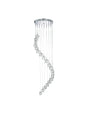 Ice Cube 20Lt Multi-Drop Pendant  - Chrome Metal & Glass
