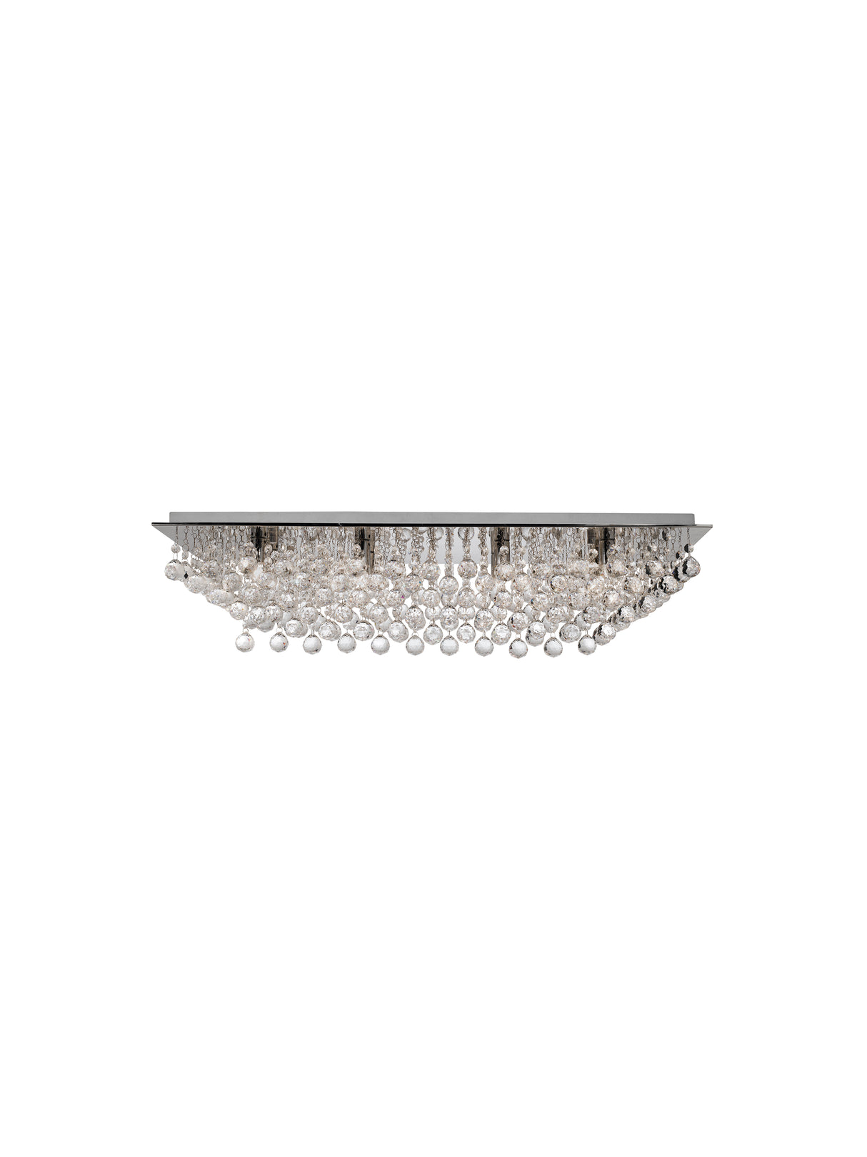 Hanna 8Lt Flush  - Chrome Metal & Clear Crystal