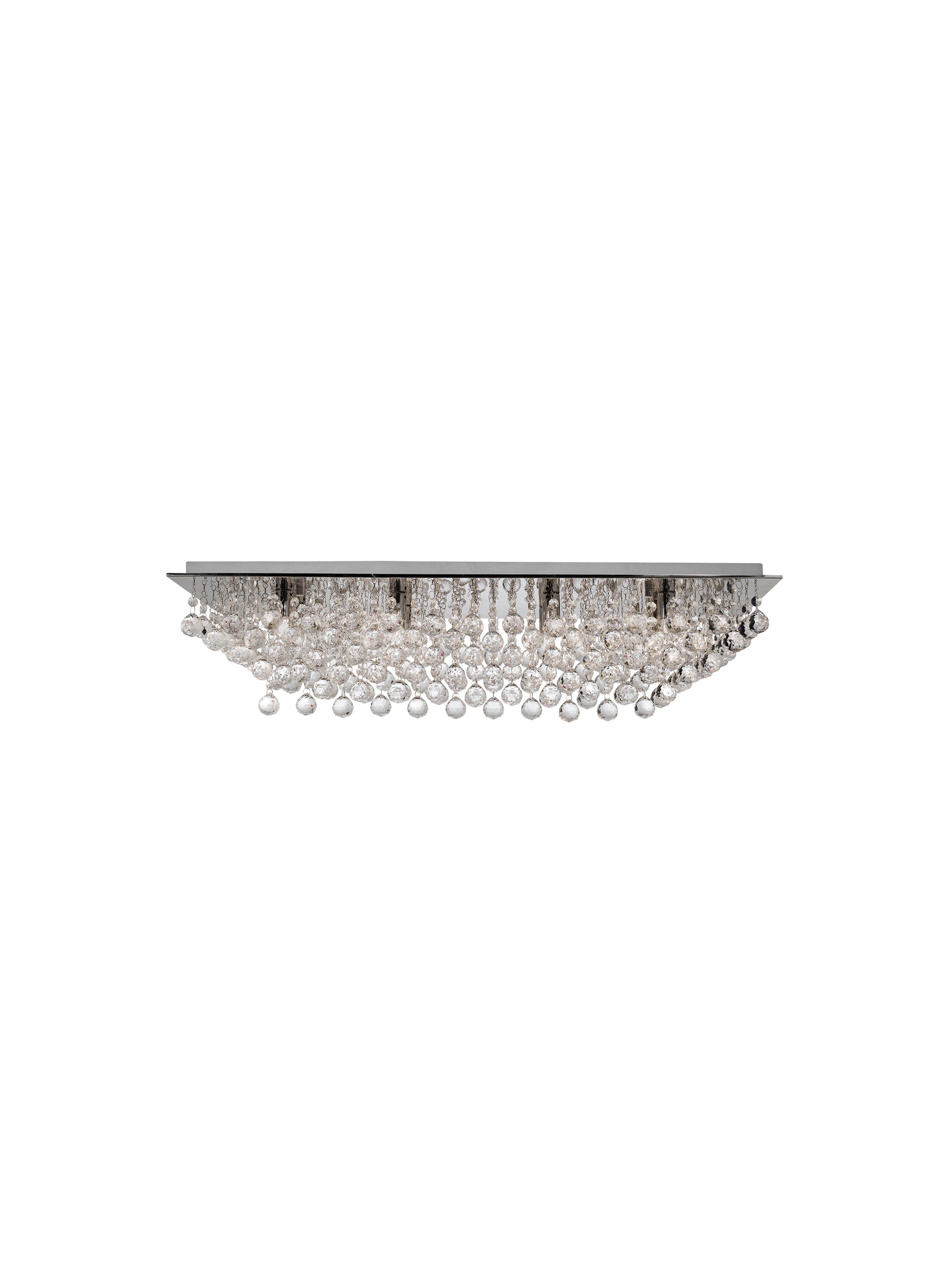 Hanna 8Lt Flush  - Chrome Metal & Clear Crystal