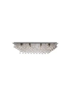 Hanna 8Lt Flush  - Chrome Metal & Clear Crystal