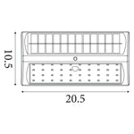 Searchlight Electric Solar Outdoor Wall Light - Black Metal & White Polycarbonate 67422BK-PIR