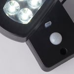 Searchlight Electric Solar Outdoor Wall Light - ABS & Clear Polycarbonate 67423BK-PIR