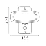 Searchlight Electric Solar Outdoor Wall Light - ABS & Clear Polycarbonate 67423BK-PIR
