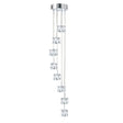 Ice Cube 8Lt Multi-Drop Pendant  - Chrome Metal & Glass
