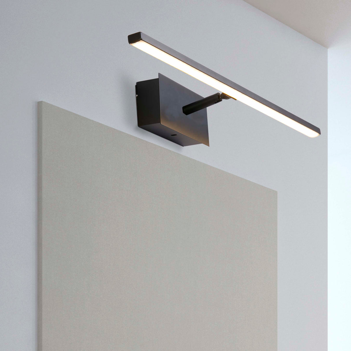 Searchlight Electric Amalfi LED Wall Light IP44, Matt Black Metal 68241-41BK