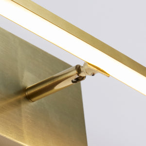 Searchlight Electric Amalfi LED Wall Light IP44, Satin Brass Metal 68241-41SB