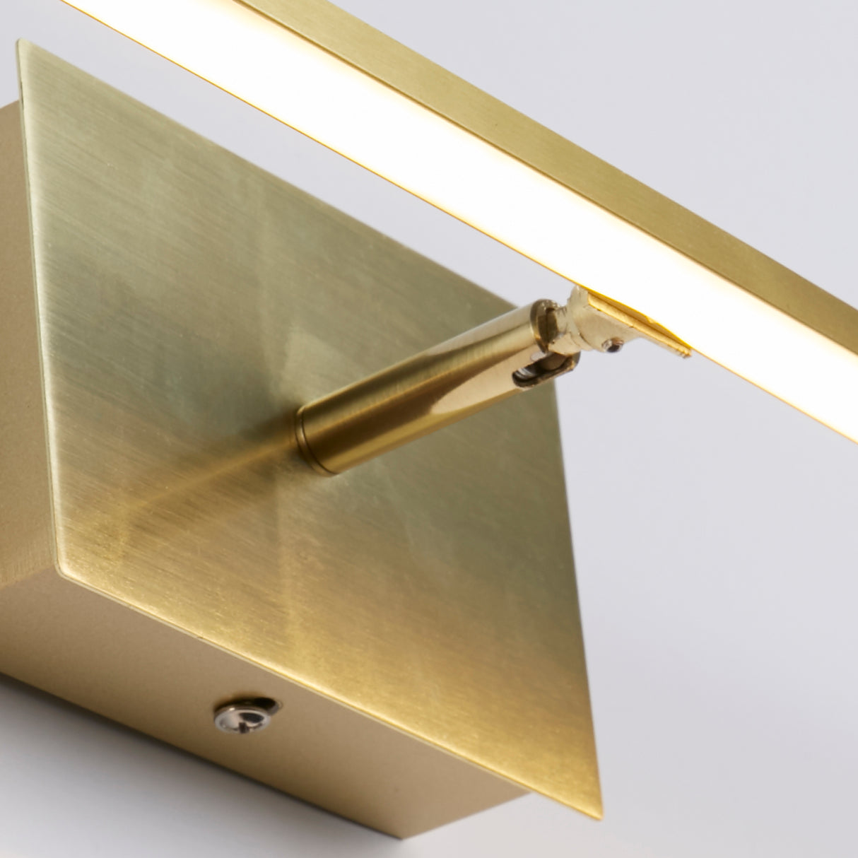 Searchlight Electric Amalfi LED Wall Light IP44, Satin Brass Metal 68241-61SB