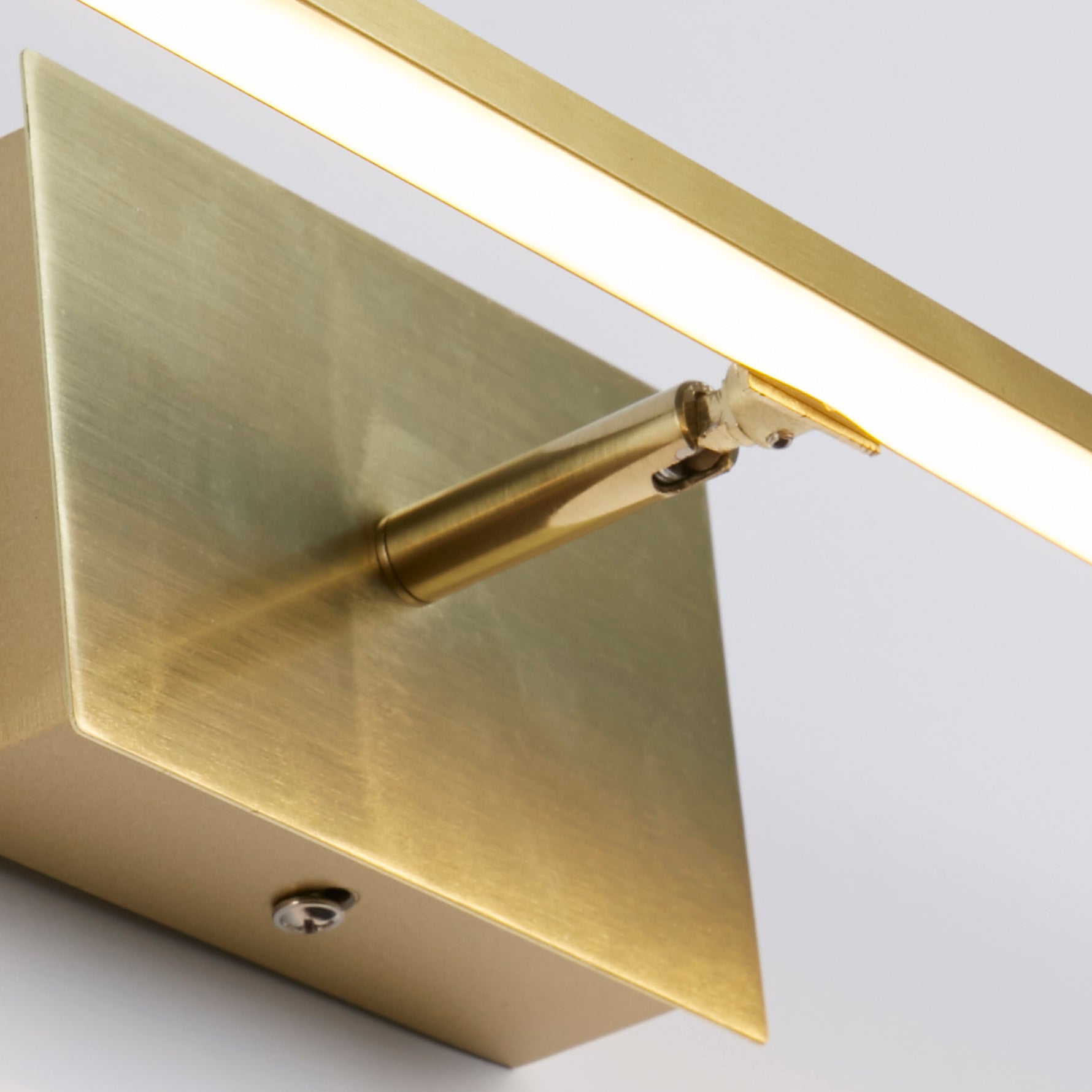 Searchlight Electric Amalfi LED Wall Light IP44, Satin Brass Metal 68241-61SB