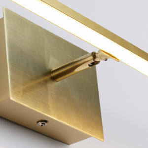 Searchlight Electric Amalfi LED Wall Light IP44, Satin Brass Metal 68241-61SB