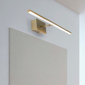 Searchlight Electric Amalfi LED Wall Light IP44, Satin Brass Metal 68241-61SB