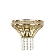 Gemma 2Lt Wall Light - Satin Brass & Clear Crystal