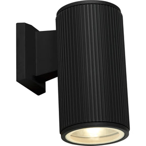 Hamburg Outdoor Wall Light - Black Metal & Glass