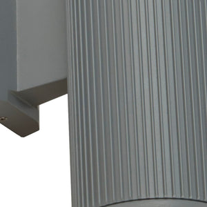 Searchlight Electric Hamburg Outdoor Wall Light - Grey Metal & Clear Glass 6871GY