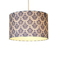June Sapphire Print Drum Shade