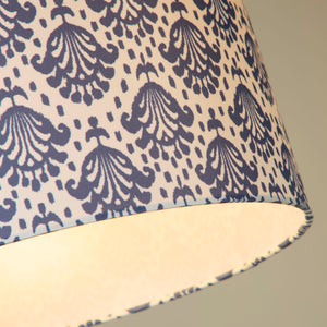 Searchlight Electric June Sapphire Print Drum Shade 68721