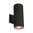 Hamburg Outdoor Wall Light - Black Metal & Glass