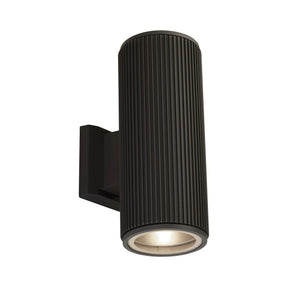 Hamburg Outdoor Wall Light - Black Metal & Glass
