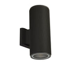 Searchlight Electric Hamburg Outdoor Wall Light - Black Metal & Glass 6872BK