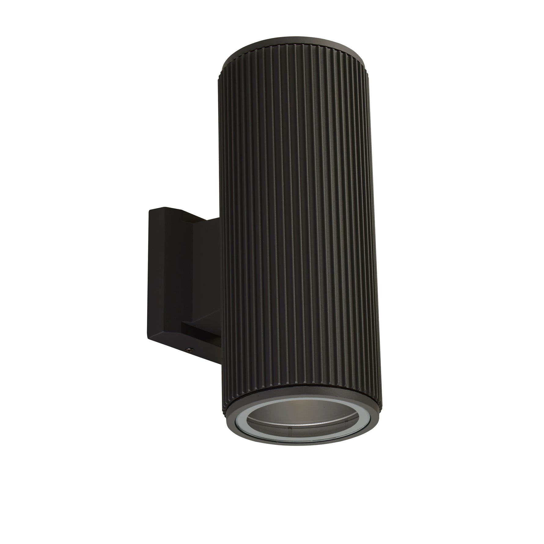 Searchlight Electric Hamburg Outdoor Wall Light - Black Metal & Glass 6872BK