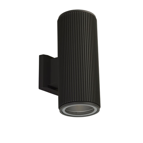 Searchlight Electric Hamburg Outdoor Wall Light - Black Metal & Glass 6872BK