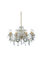 Marie Therese 8Lt Pendant - Polished Brass & Clear Acrylic