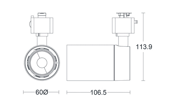 JCC Lighting JC014234 Starspot™ LED 7.5W IP20 3000K 35° Triac dimmable Single-Circuit White